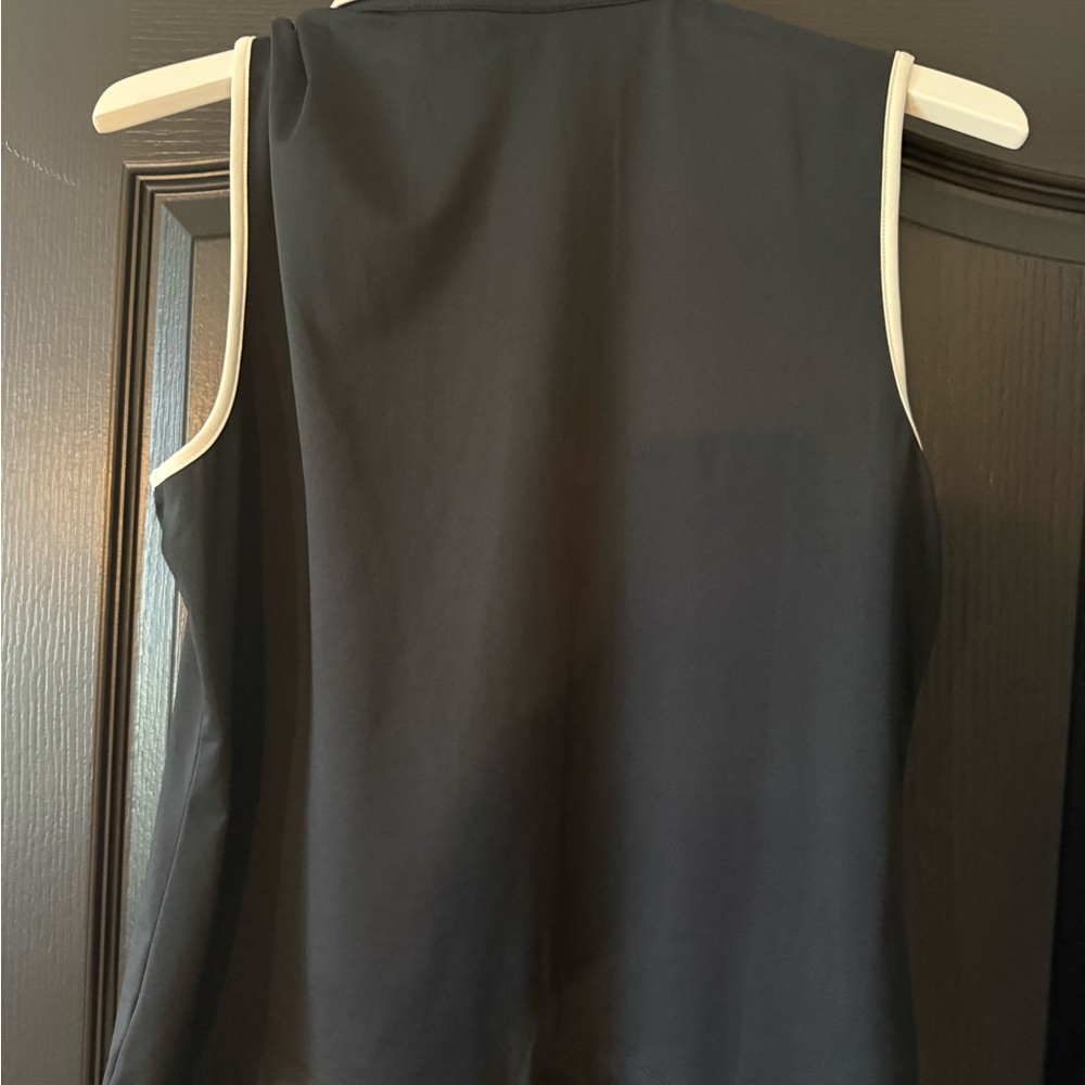 Last chance ⛳️Fore All Golfers make better lovers Black Sleeveless Polo Size L - Picture 3 of 3